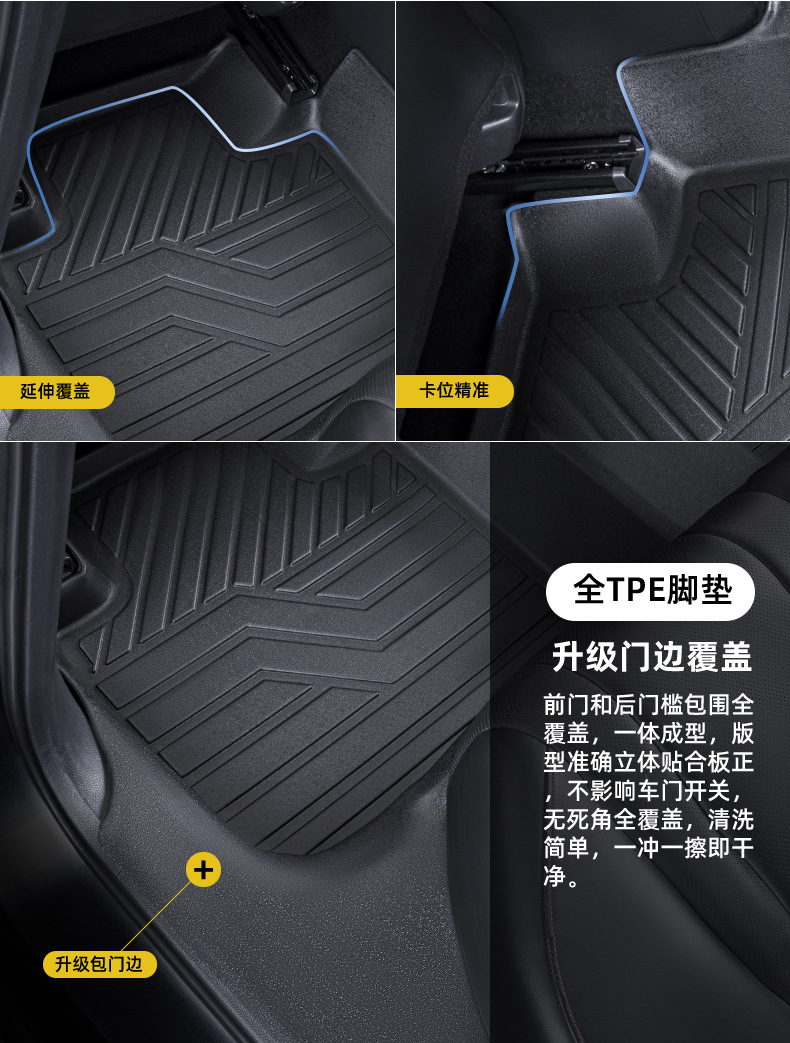 TPE Car Floor Mats for Chery Tiggo 7p 8pro 3X 5X Arrizo 8 5