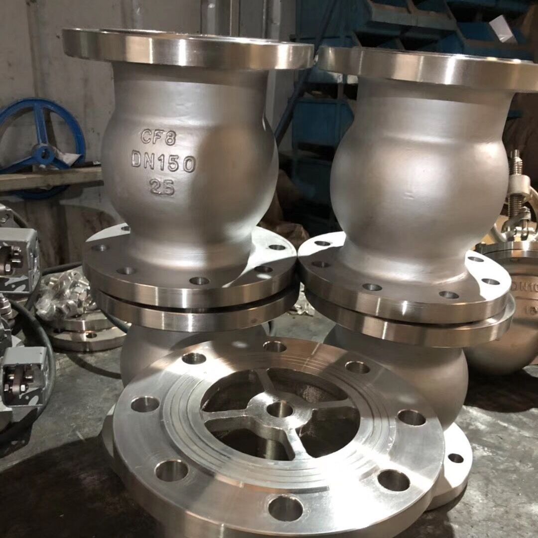 HQ44X-10C 铸钢单球微阻球形止回阀 球形污水单向阀 水利控制阀