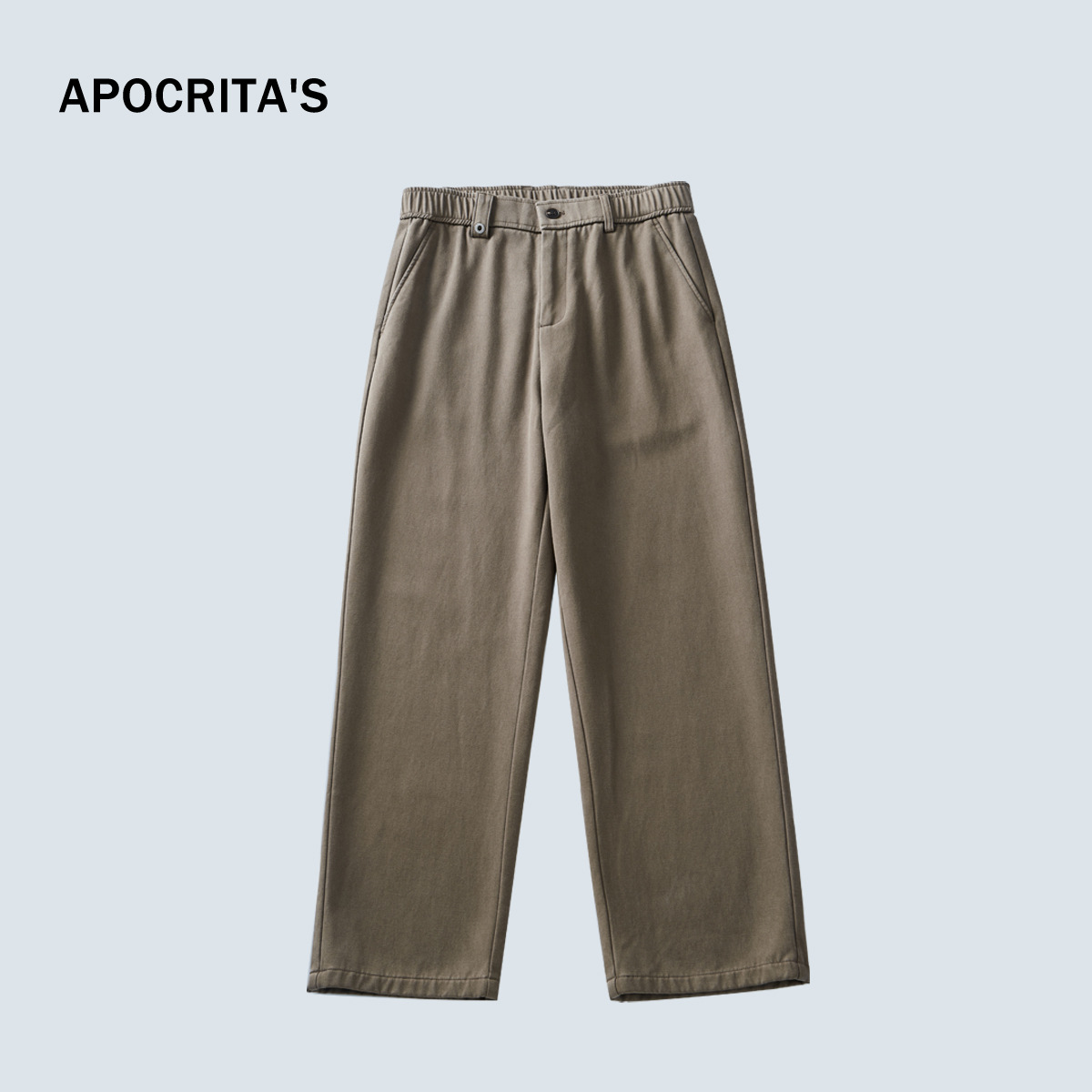 Sin devoluciones ni cambios【Liquidación por tiempo limitado a un precio súper bajo】Pantalones casuales holgados y rectos para hombre APO, para otoño e invierno