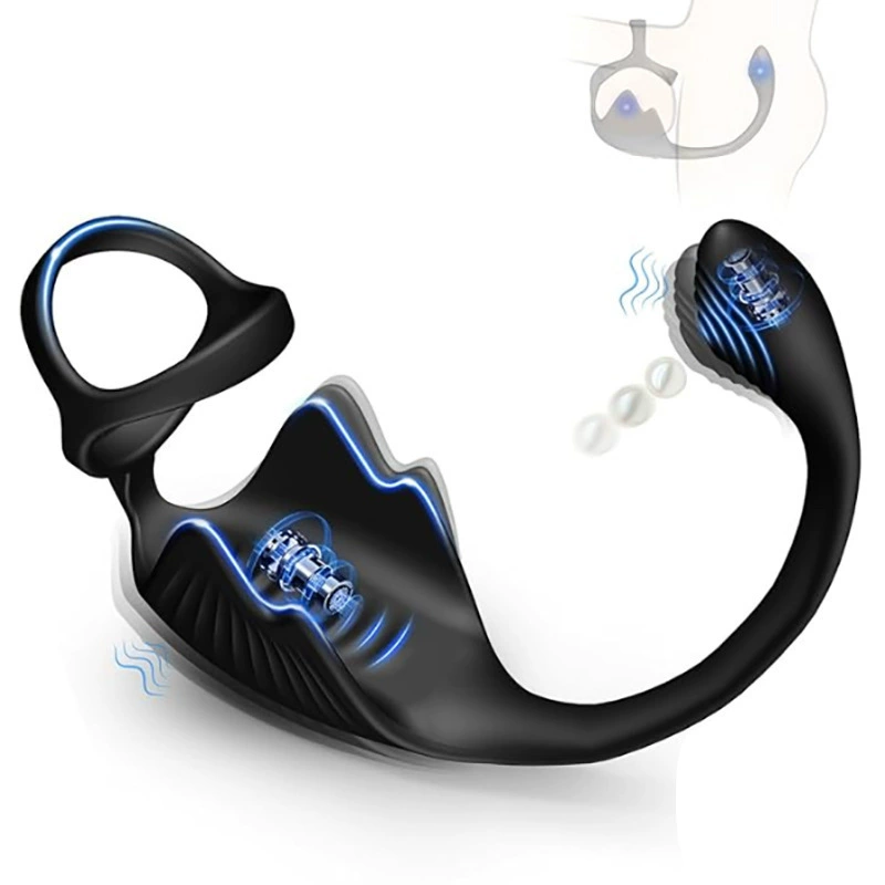Вибратор Devilfish Vibration Lock Fine Ring — двойной двигатель, 10 режимов, беспроводной пульт, магнитная зарядка