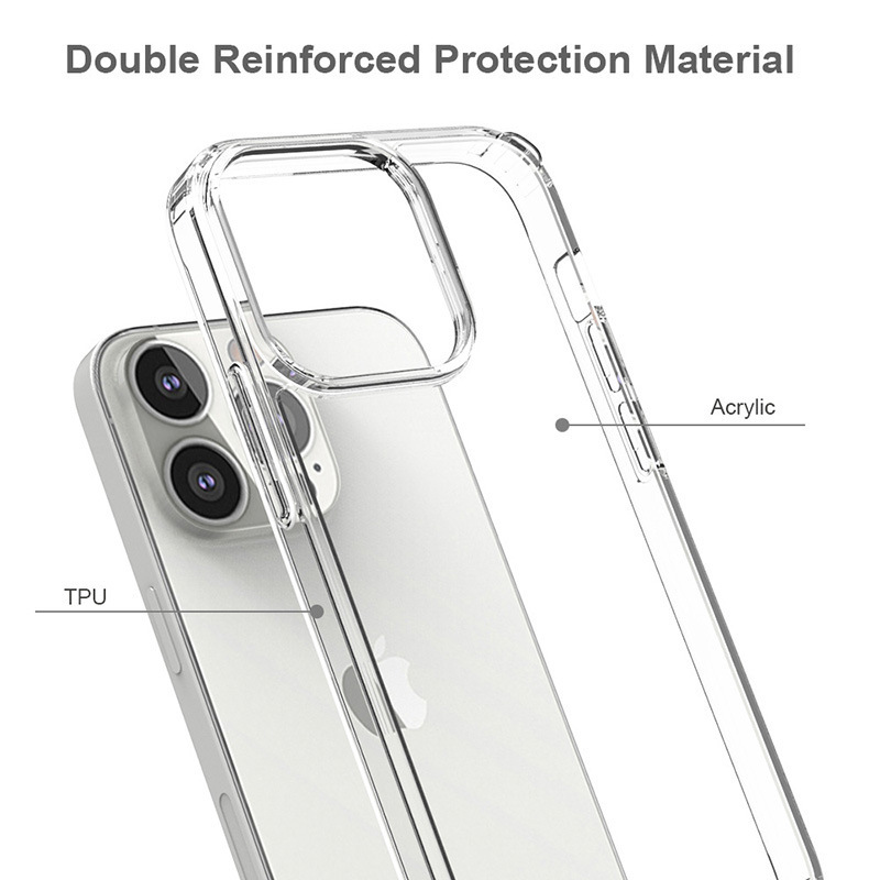 IPhone 16 14 13 12 11 15 promax携帯ケース2 in 1透明転倒防止Plusを適用|undefined