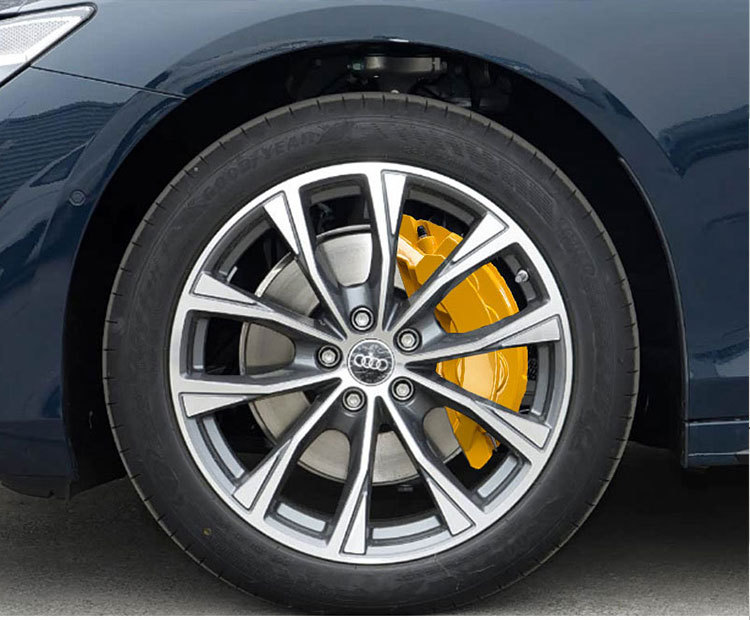 Suitable for 26 models of Audi A5 B10 aluminum alloy brake caliper covers, A6 C9 wheel hub modification, caliper color change