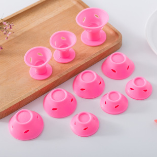 Manufacturer in stock silicone hair curler Bell hair curler mushroom hair curler lazy sleep hair curler same style