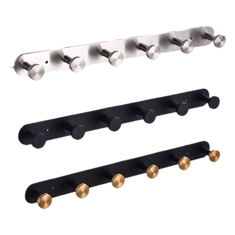 Gancho adhesivo de acero inoxidable para ropa y sombreros, sin perforación, fuerte, para baño y puerta