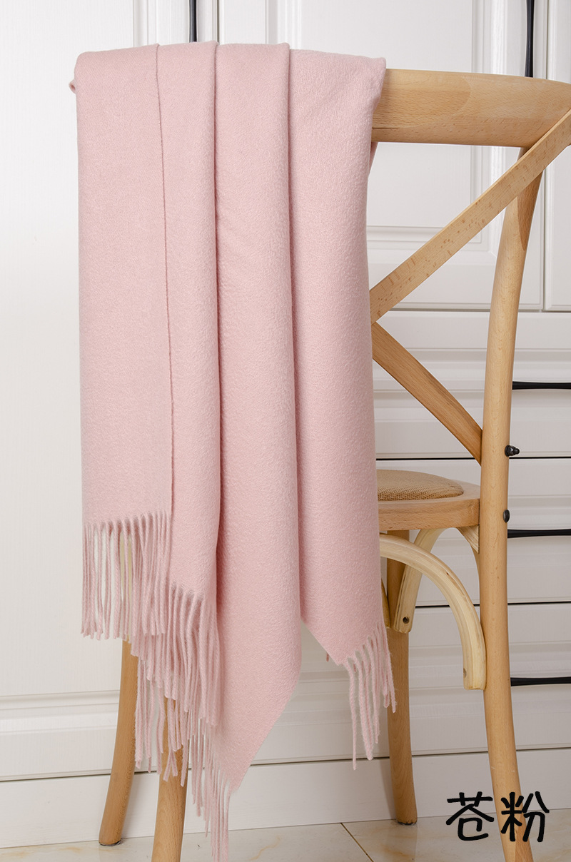 Fábrica de Mongolia Interior al por mayor de cachemira pura shoulderbands simple chal otoño invierno bufandas damas de cachemira caliente espesa