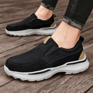 Men's cross-border breathable soft bottom light casual men's shoes with lazy shoes