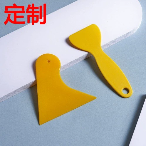 Фабрика оптовая продажа тыквы треугольная пластиковая скребок маленький желтый лопата маленький скребок