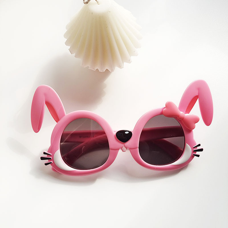 Cartoon Style Cute Sweet Rabbit Panda Pc Special-shaped Mirror Full Frame Kids Sunglasses display picture 4
