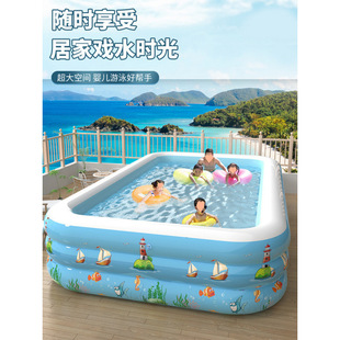 Baby Inflatable Swimming Pool Family Large Ocean Ball Pool Thickened Household Large Adult Paddling Pool Cross-Border