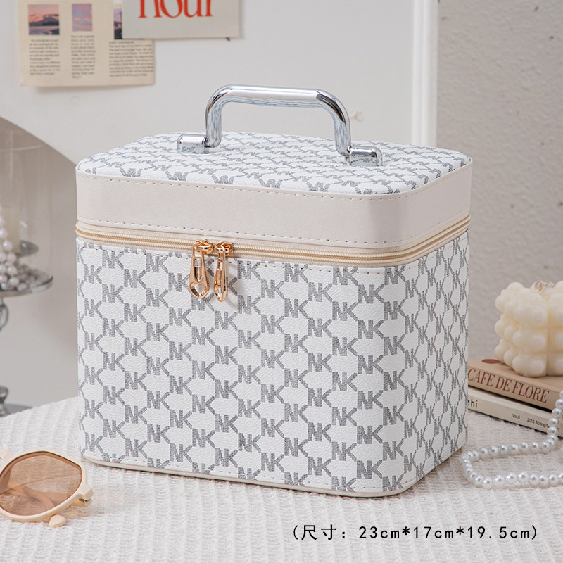 Caja de maquillaje de recuerdos de boda Caja de regalo Productos para el cuidado de la piel del hogar de gran capacidad para organizar maletas Almacenamiento de belleza