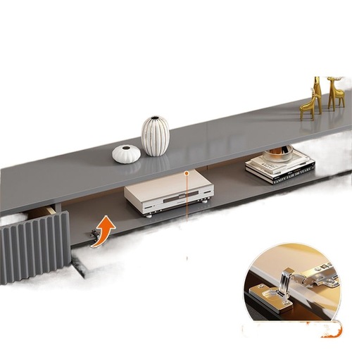 zsr solid wood TV cabinet floor-standing Italian light luxury modern minimalist home storage floor cabinet coffee table TV cabinet