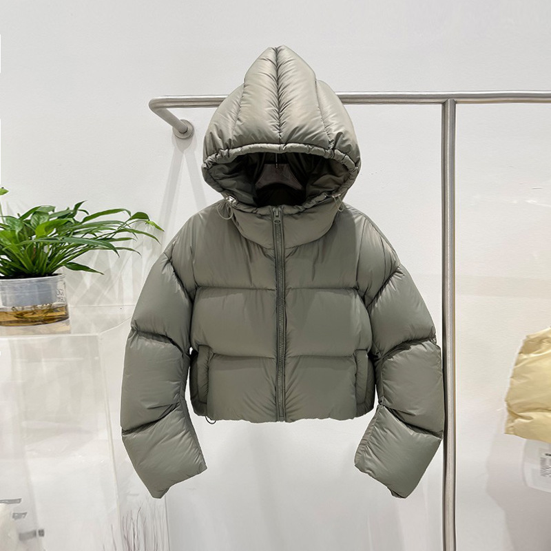 Ken Dou style small white duck down jacket women's short 2023 Winter New hooded thickened bread coat Ken Dou style small white duck down jacket women's short 2023 Winter New hooded thickened bread coat