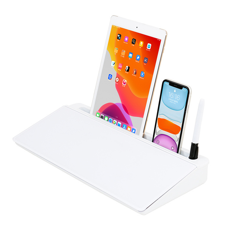 Braced Foldable Storage Whiteboard Mini Keyboard Writing Board Tempered Glass Erasable Memo Board