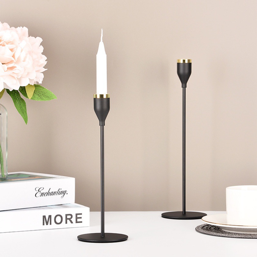 Candelaria europea de pie alto decoración de decoración