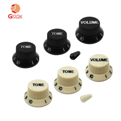 STSQ electric guitar volume tone control knob set adjustment cap potentiometer gear switch cap five-speed cap
