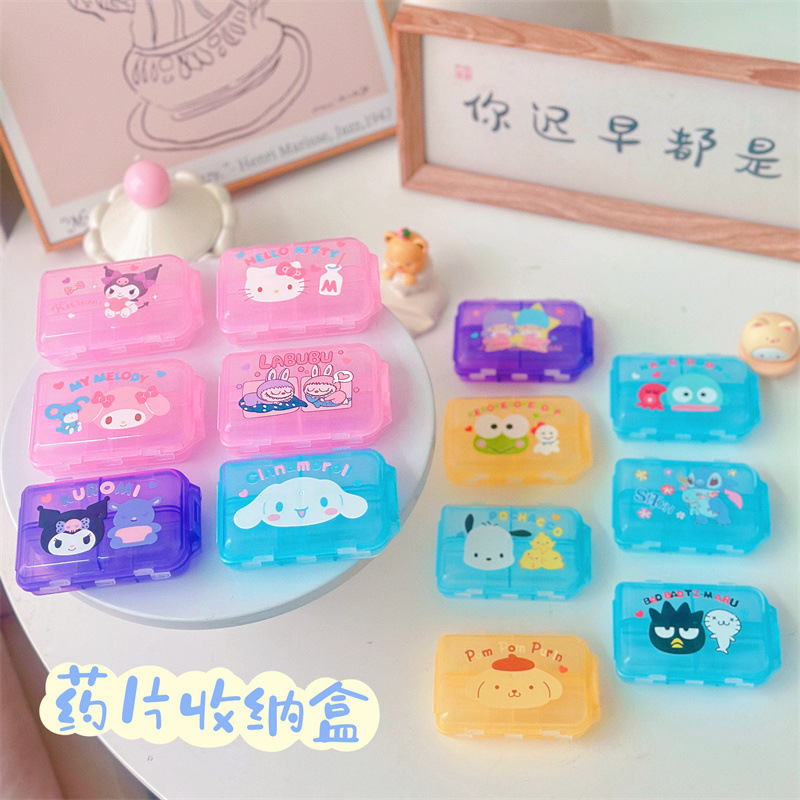 New Portable Mini Pill Box for Three Meals a Day When Going Out, Pill Storage Box, Stitch Pill Box New Portable Mini Pill Box for Three Meals a Day When Going Out, Pill Storage Box, Stitch Pill Box
