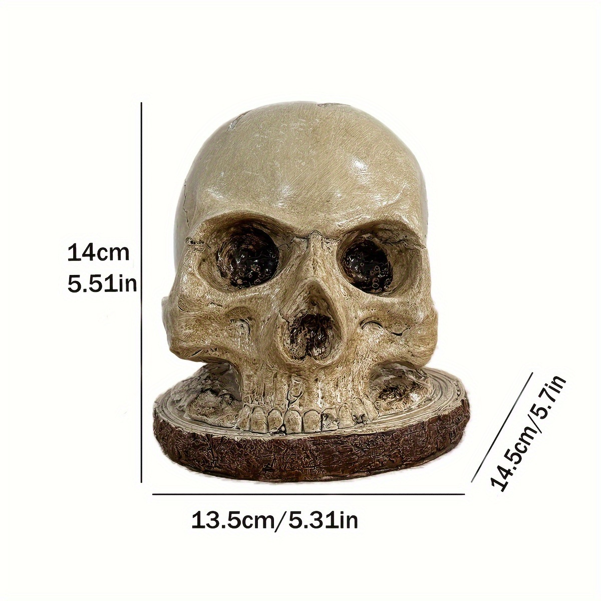 1560g Weight Knife Rest Home Textiles & Decor Type 1 Piece Quantity Indoor, Daily Occasion Synthetic Resin Material Halloween Festival Skull Pattern Funny, Punk Style Halloween Funny Punk Skull Synthetic Resin Indoor Daily Decorations Table Decoration Party Supplies 无