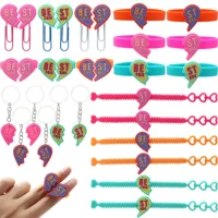 Новый продукт Amazon, трансграничный новый продукт, набор серии BFF Best Friend, клей, брелок на День святого Валентина, подвеска в форме сердца для пары