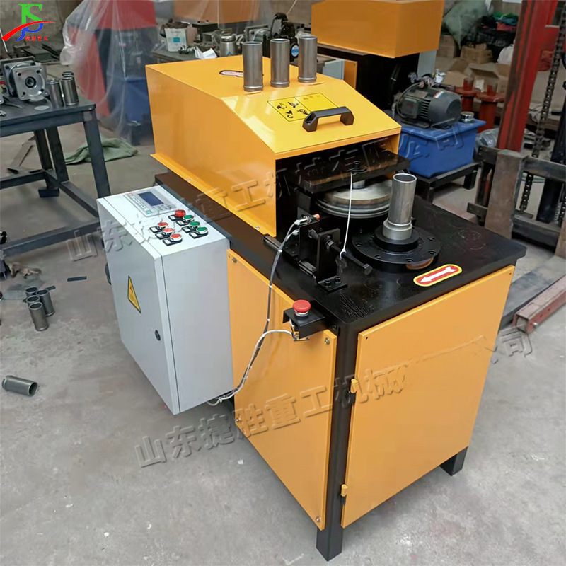 Máquina de elevación hidráulica de tubería redonda para conexión de tubería de toque equipo de procesamiento de impresión de tubería redonda pequeña máquina de elevación de tubería de flexión