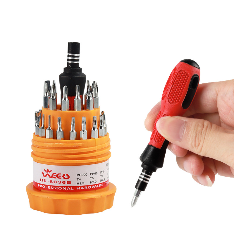 31 en 1 Telecom teléfono móvil desmontaje herramienta de reparación reloj destornillador venta de fábrica conjunto de destornillador combinado multifunción