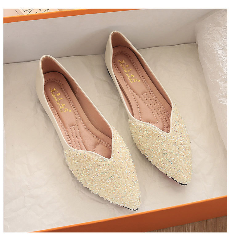 Women's Elegant Solid Color Point Toe Flats display picture 19