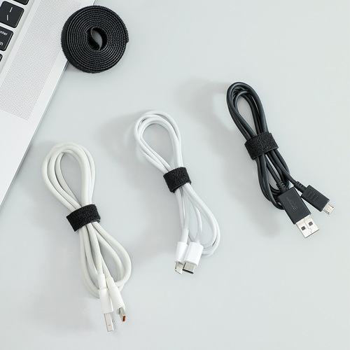 Data cable storage artifact Velcro cable tie cable organizer computer cable tie desktop wire routing fixed strap