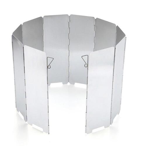 10 pieces outdoor windshield camping barbecue windshield portable stove foldable heat gathering windshield