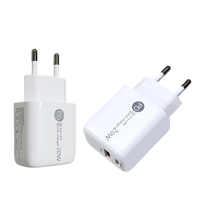 适用苹果pd快充充电器iphone charger欧规美规30W充电头usb+Typec|undefined