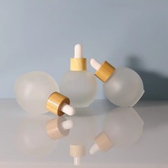 30ml球形化妆品滴管瓶精华液瓶小灯泡精油瓶护肤品包材原液