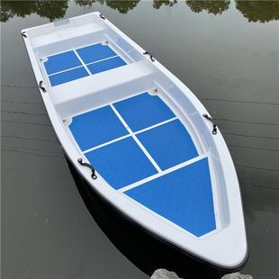 Double-Layer Thickened Fiberglass Boat, Fishing Boat, Self-Draining Assault Boat, Live Water Tank, Speedboat, Motor Can Be Equipped