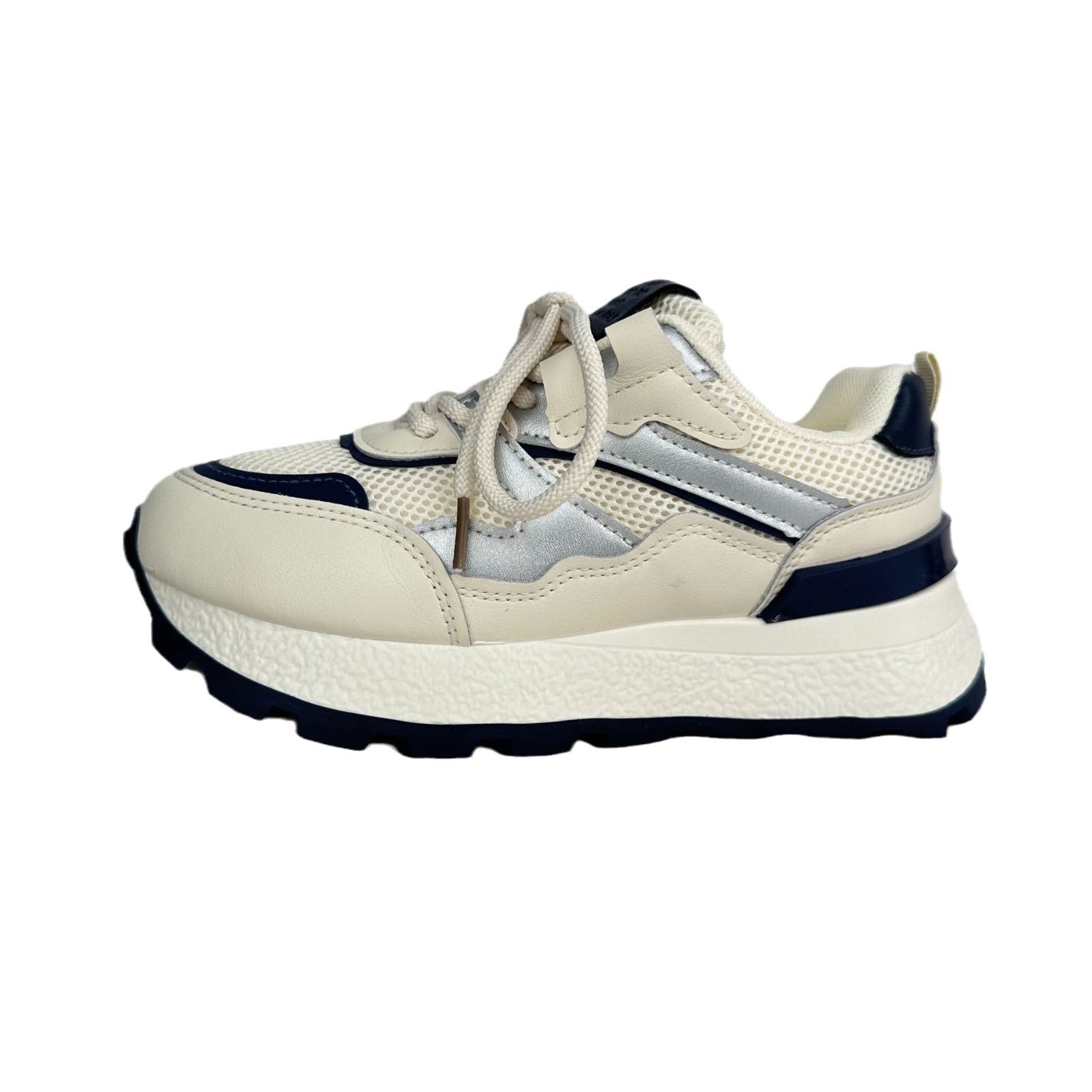 Yuanbo 2024 primavera y verano zapatos de malla transpirables zapatos de mujer casuales coreanos zapatos de estilo de Hong Kong