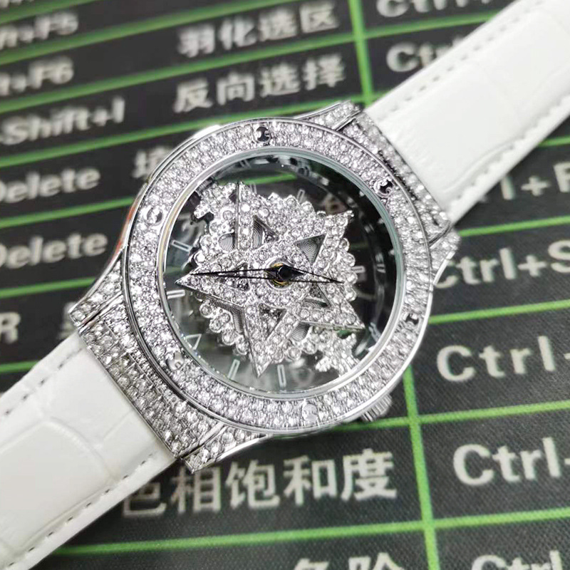 diamond-embedded watch hollow starry fashion watch