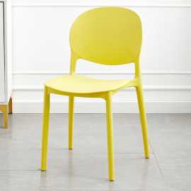 塑料椅子家用靠背椅舒服久坐累简约餐厅餐桌轻奢可叠放餐椅