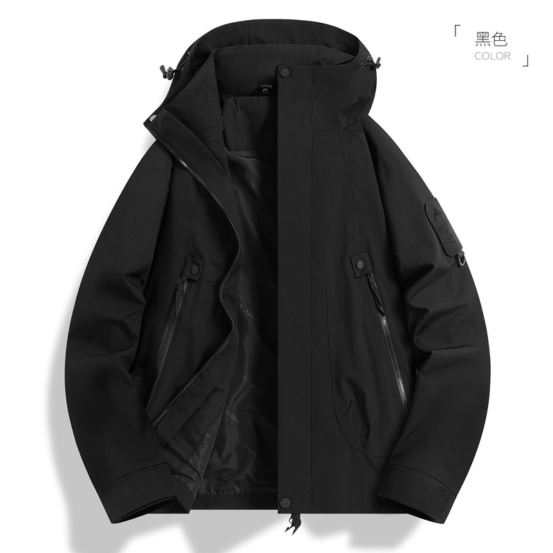 户外机能冲锋衣女款三合一防风防水情侣山系徒步进藏登山服外套男|undefined