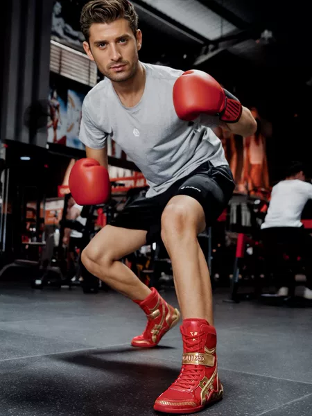New men's weightlifting shoes, sparring shoes, fighting wrestling shoes, short wrestling boots, long boots, boxing shoes with durable rubber soles