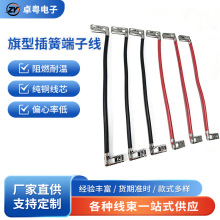 4.8旗型插簧端子线6.3旗型带锁插簧187/250电池开关连接线对接线