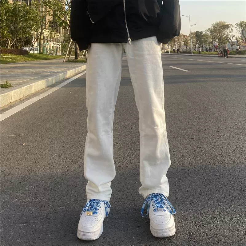 Атмосферные модные джинсы, мегафон, США, стиль, свободный крой, slim fit