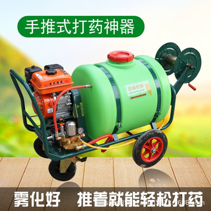 手推式机动高压动力喷雾器160L汽油果园打药机 消毒防疫喷雾机