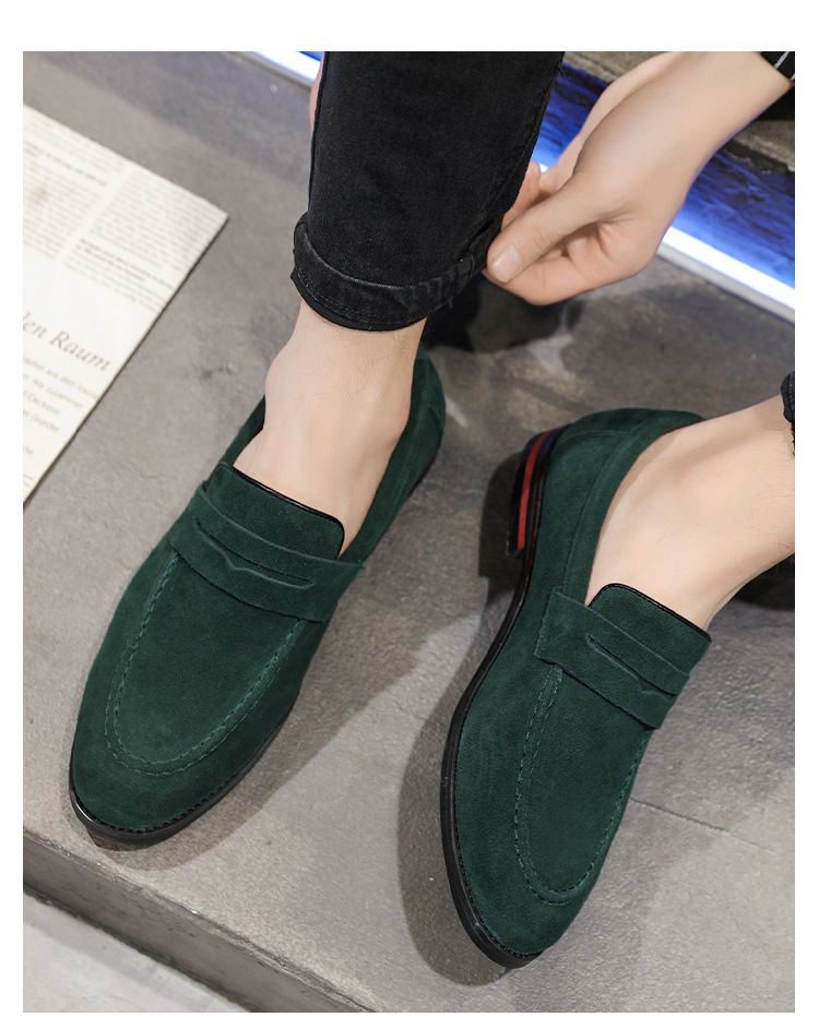 Versatile Loafers One Foot Stirrup Casual Soybean Shoes_voghion.com