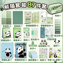 Panda Stationery Gift Set Gift for Elementary School Students Grade 5 Girls Study Supplies Large Gift Pack for Girls