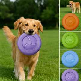 狗狗新飞盘宠物玩具飞盘跨境狗硅胶耐咬户外浮水训练运动抛掷玩具
