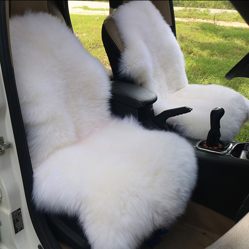 冬季车座垫纯羊毛汽车坐垫皮毛一体整张羊皮车垫真皮毛垫子后座