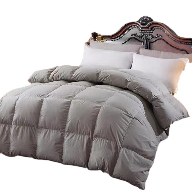 Cotton velvet duvet cover with down