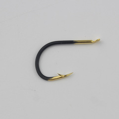 Black gold ghost tooth Iseni fish hook bulk barbed crucian carp hook carp hook grass carp big silver carp and bighead carp hook fishing hook