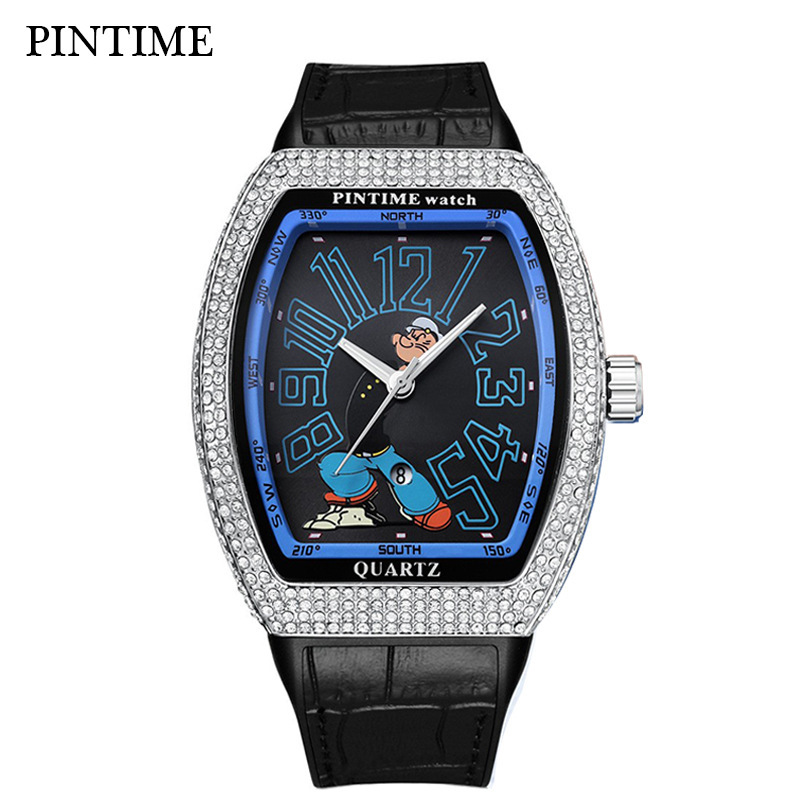 Dropshipping Men's Watch Barrel-Shaped Richard Hercules Sailor Men's Watch Mechanical Quartz Men's Watch