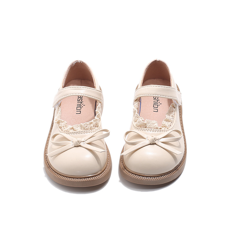 Zapatos infantiles de niñas arco zapatos de encaje de cuero primavera y otoño 2025 nuevos estudiantes zapatos princesa marizhen zapatos transpirables para niños zapatos image 6