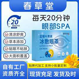 蓝莓叶黄素冰敷眼罩冷敷眼贴水凝胶眼罩冰爽凉感舒缓护眼贴