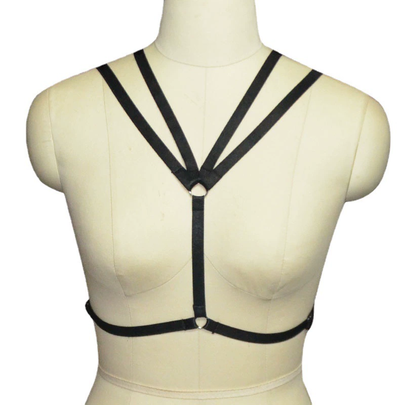 Amazon body hanging neck elastic lady bra