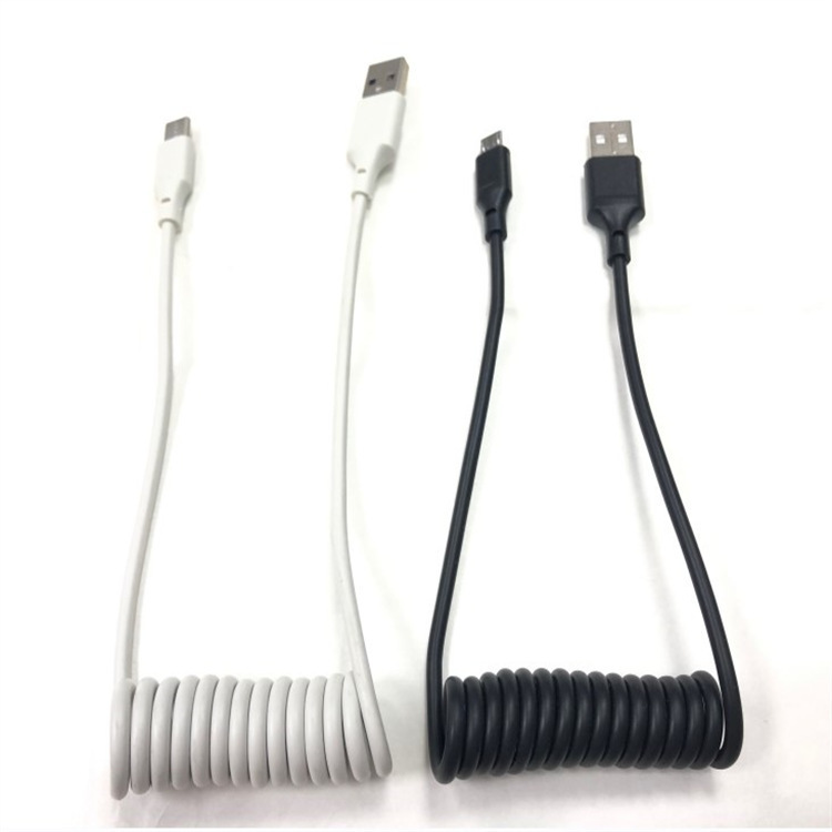 Cavo di prolunga per auto adatto per Apple TypeC Android, cavo dati USB allungato a molla_voghion.com