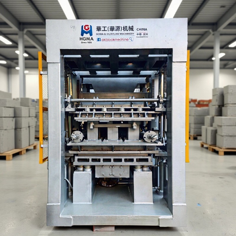 华源QT6-15全自动高级做砖机器 大型砖机液压